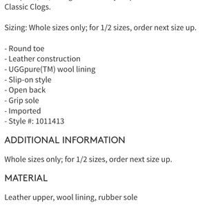 UGG Shoes - Ugg classic Men’s Clogs NEW! Black UGG Shoes - Ugg classic Men’s Clogs NEW! Black
